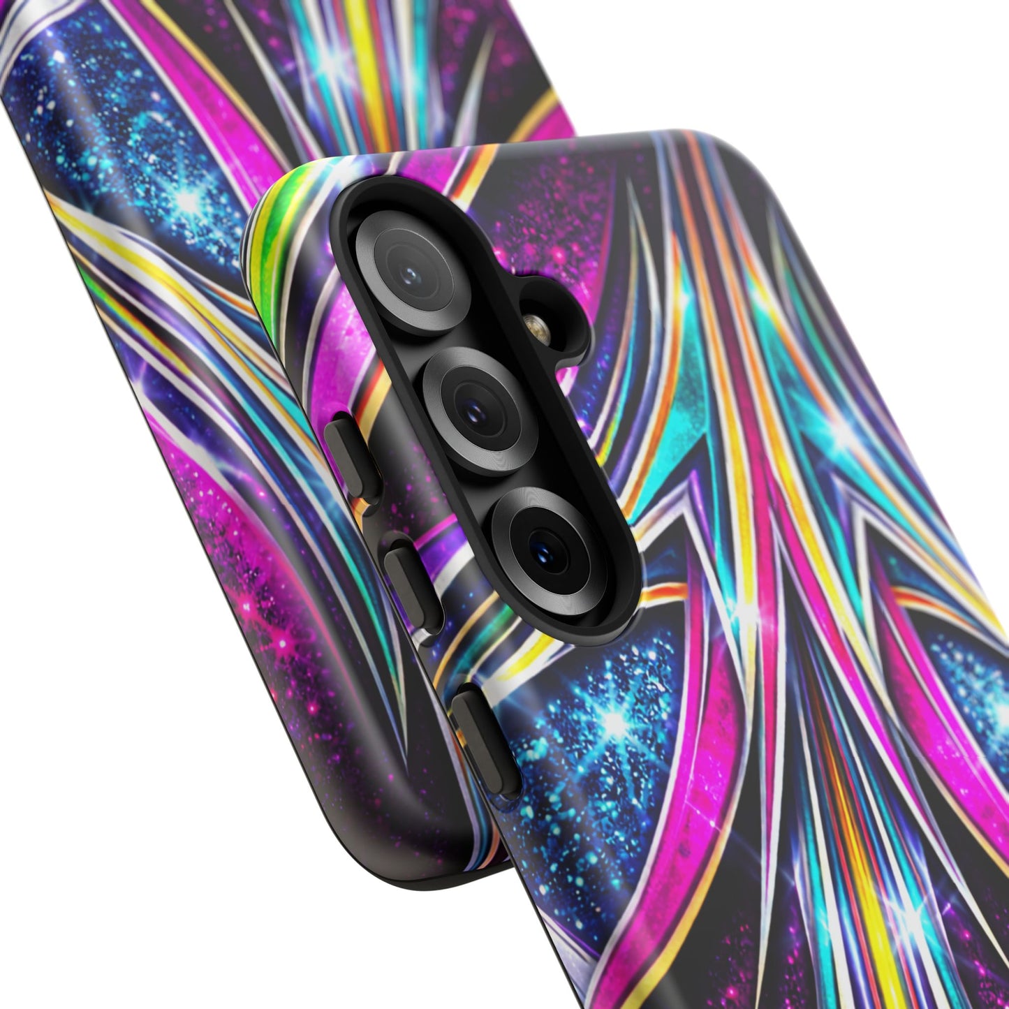 Custom Lowrider Pinstripe Swirl Tough Phone Case – Impact Resistant