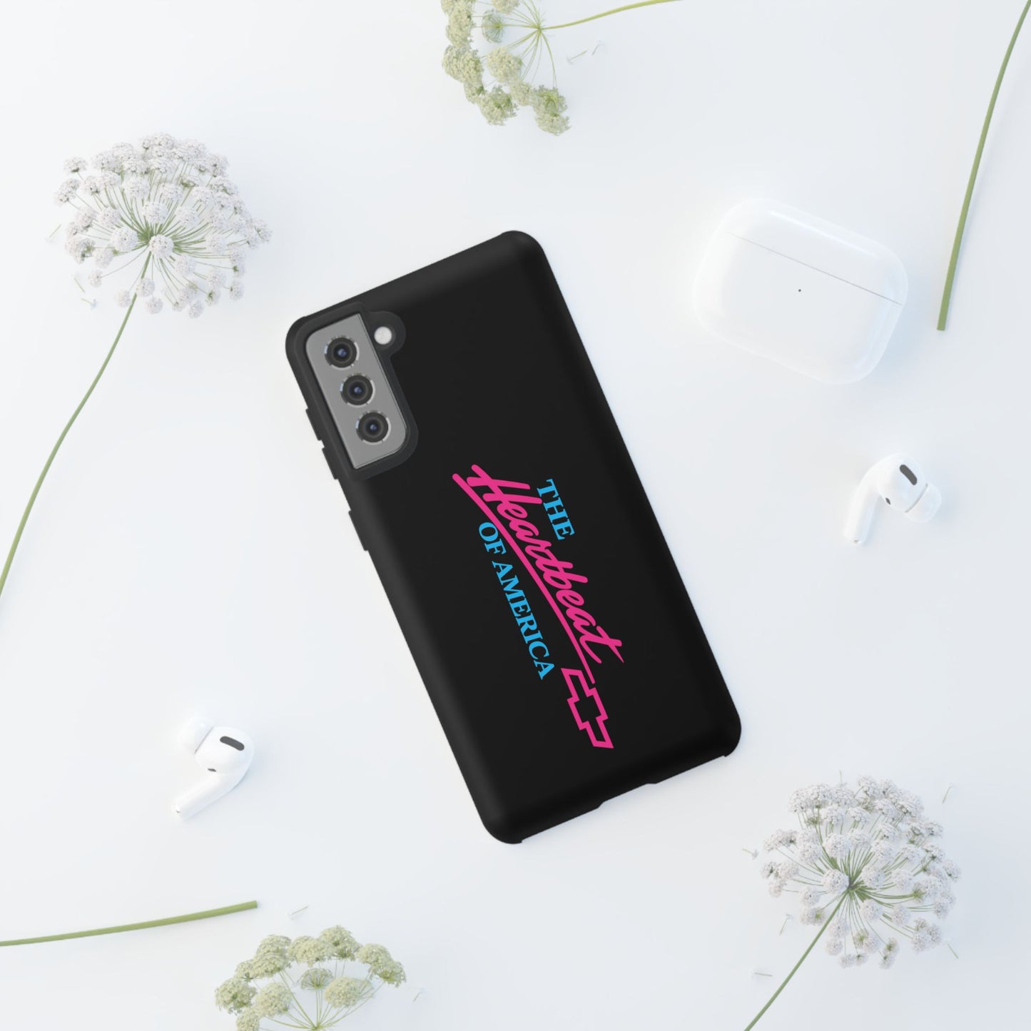 Phone Case — “The Heartbeat of America” Retro Chevy Logo, Slim Protective Cover