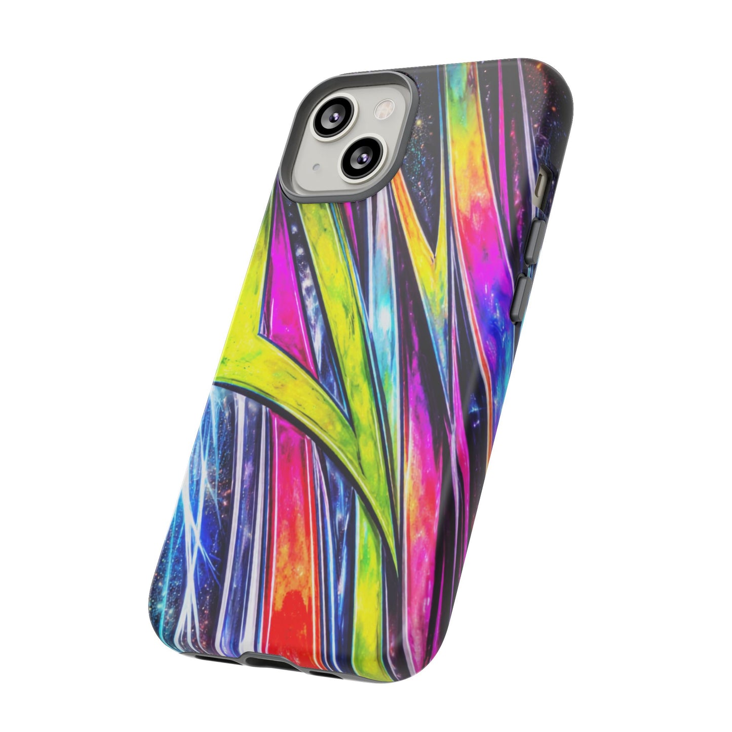 Neon Graffiti Phone Case | Tough Case, Vivid Abstract Street Art