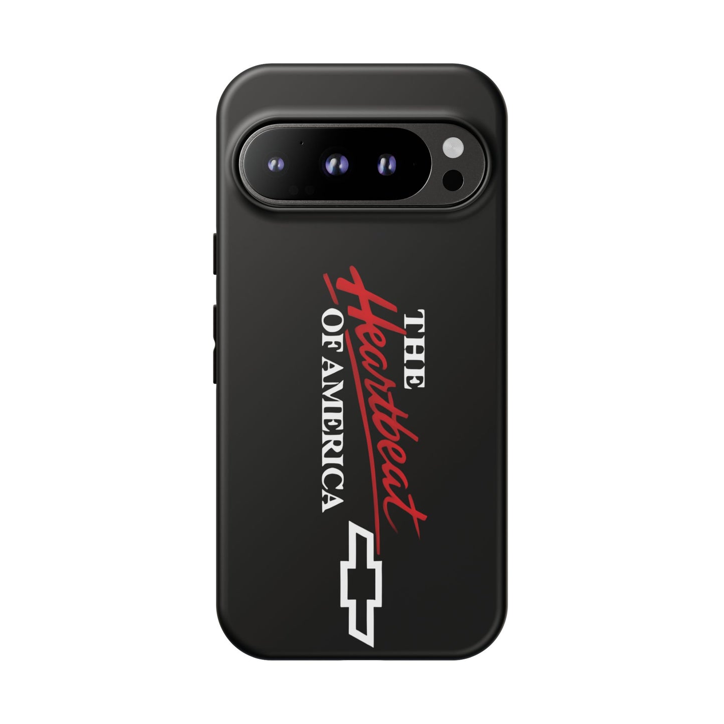 Chevy Phone Case, Tough Cases for Car Lovers, Vintage Style Cover, Heartbeat