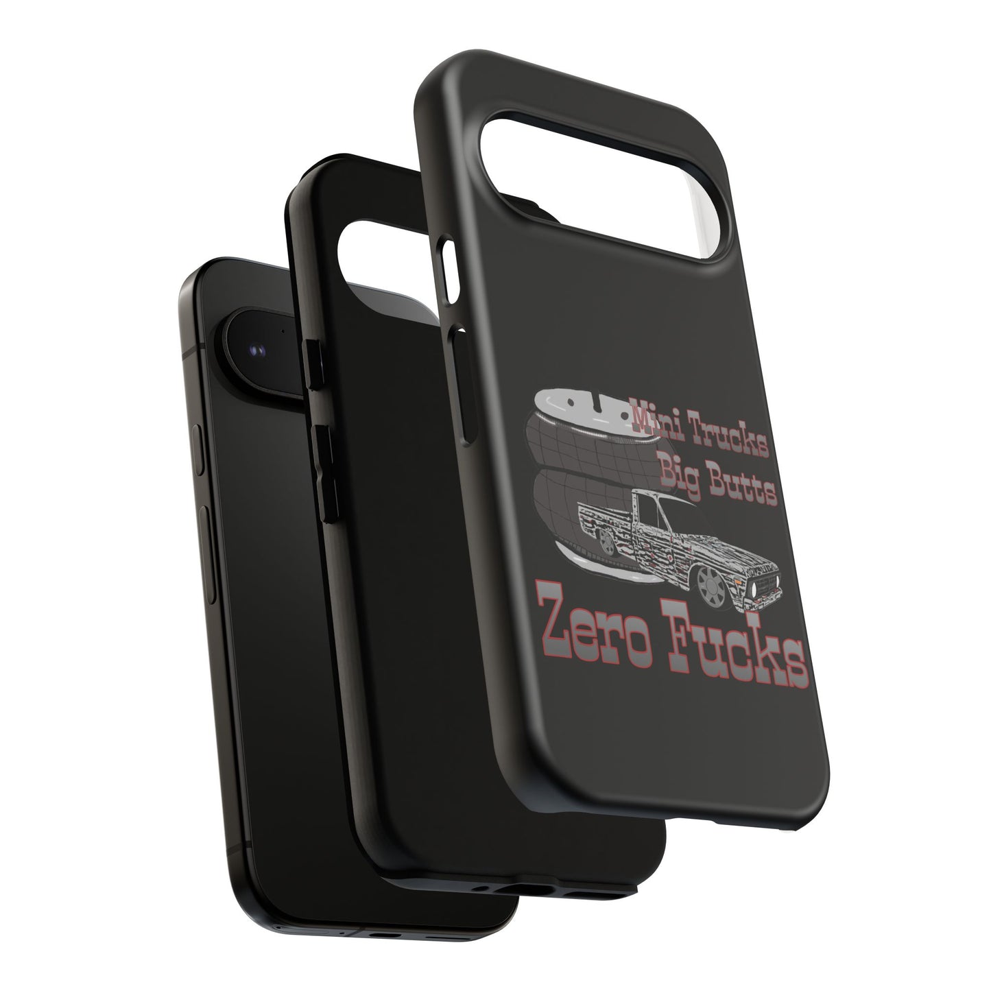 Funny Phone Case - Mini Trucks Big Butts Zero F@cks, Gift for Truck Lovers, Car