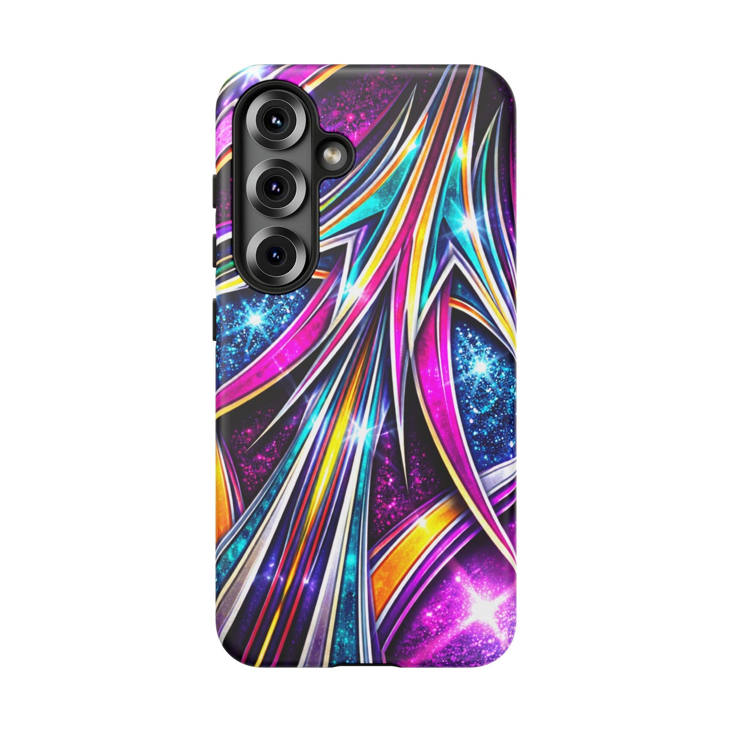 Custom Lowrider Pinstripe Swirl Tough Phone Case – Impact Resistant