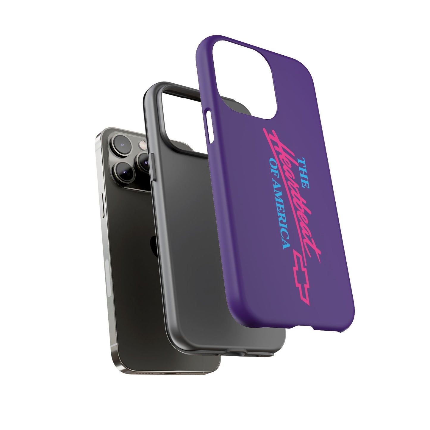 Purple  “The Heartbeat of America” Retro Chevy Logo, Slim Protective Cover
