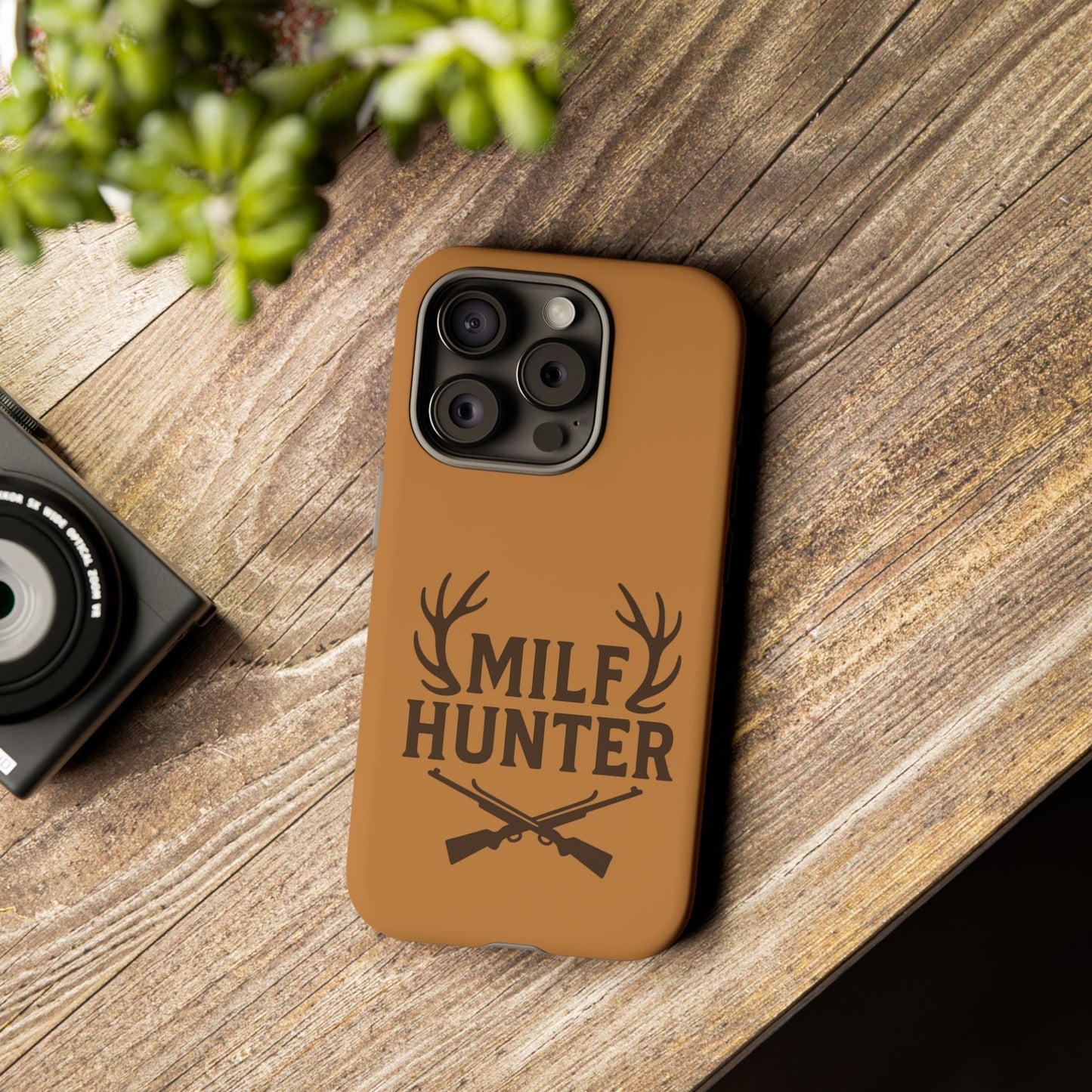 Phone Case, Funny Milf Hunter Design for Tough Cases, Rugged Protective Cover,