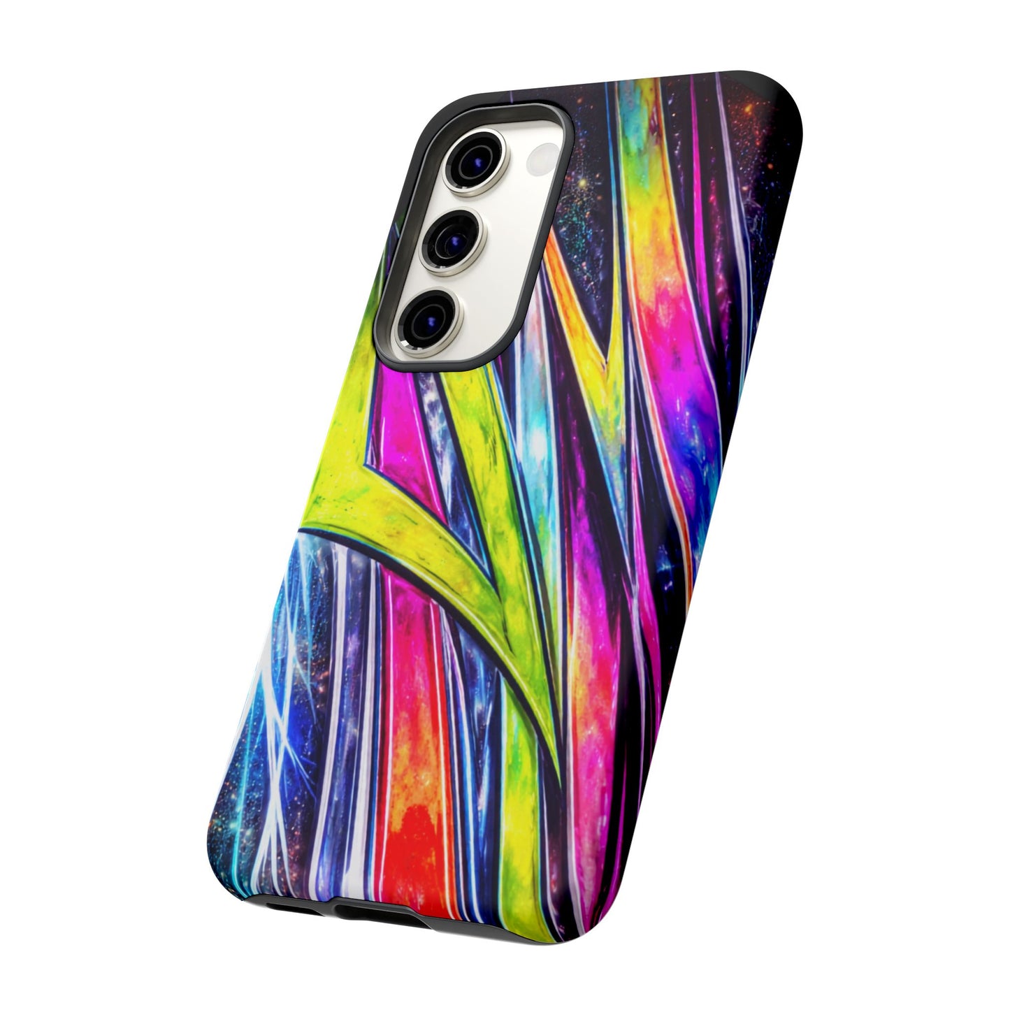 Neon Graffiti Phone Case | Tough Case, Vivid Abstract Street Art