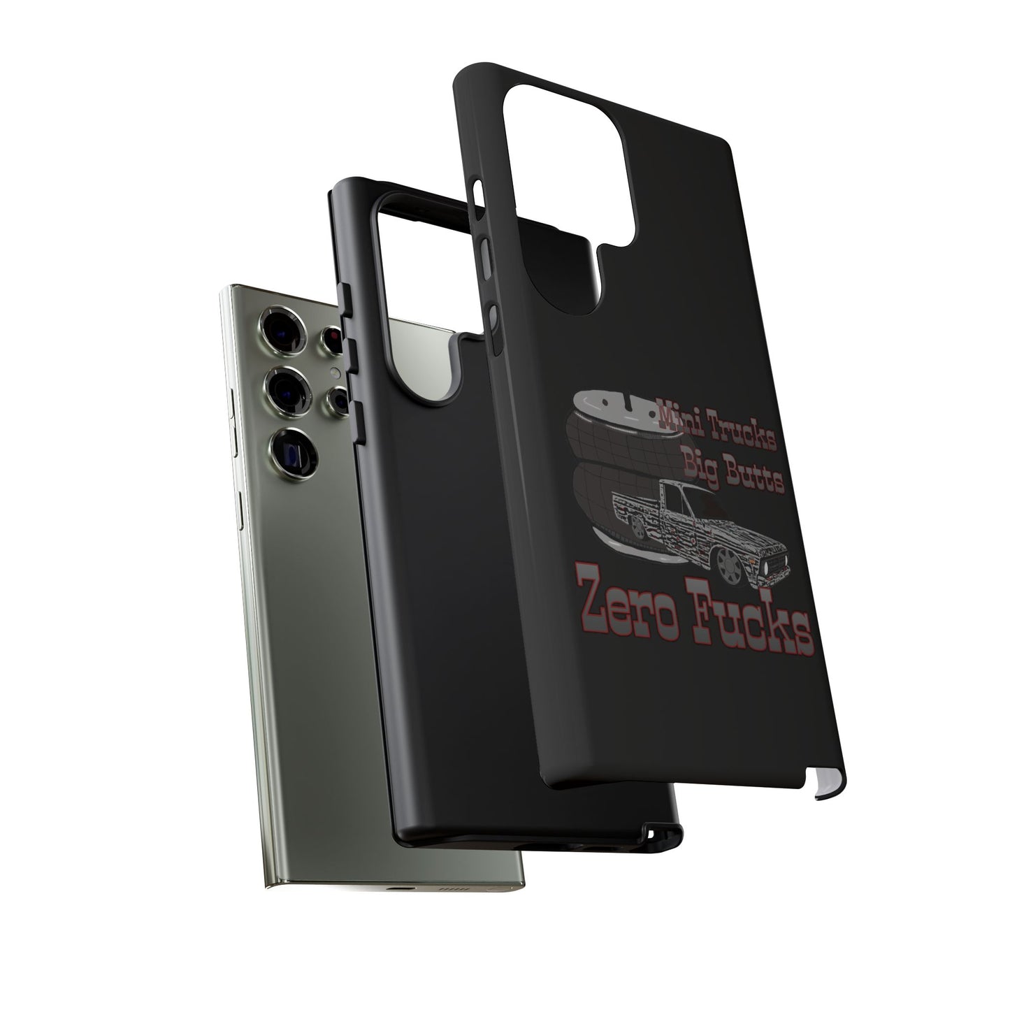 Funny Phone Case - Mini Trucks Big Butts Zero F@cks, Gift for Truck Lovers, Car
