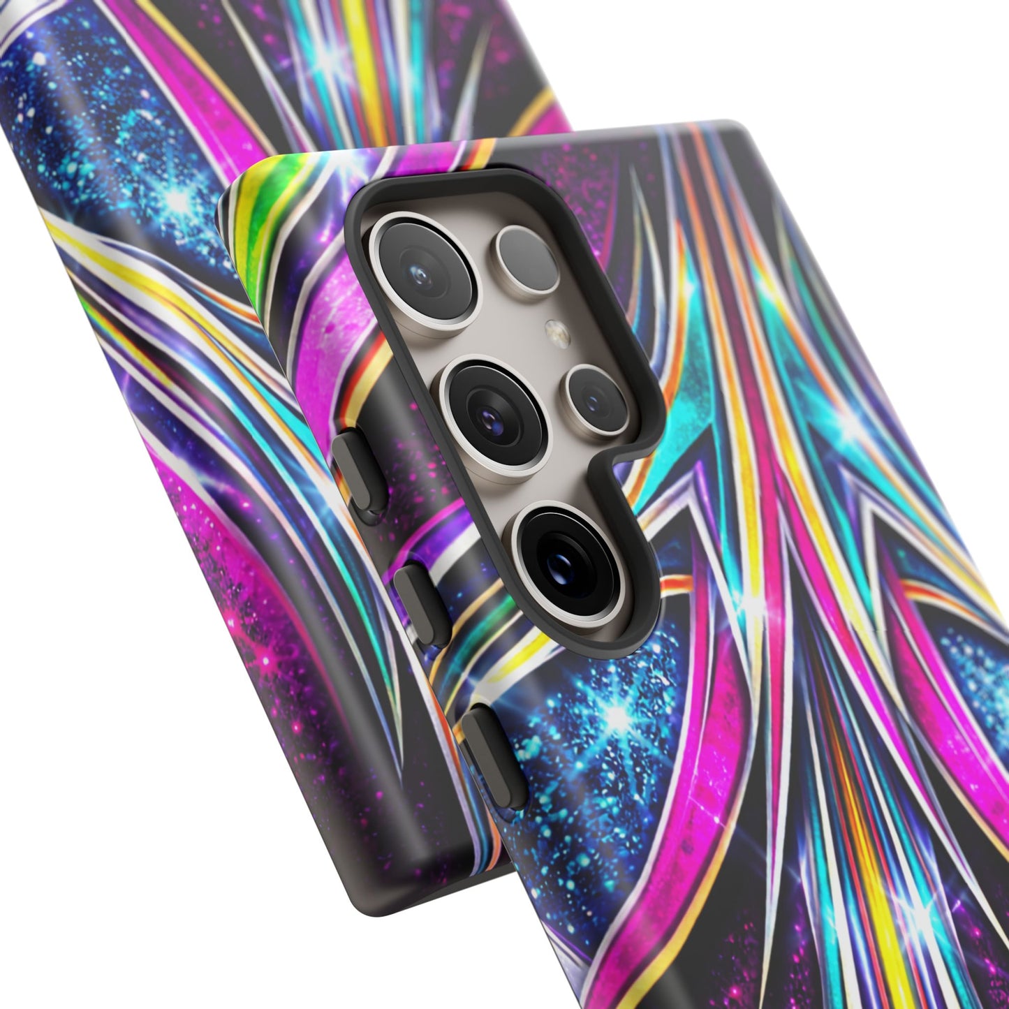 Custom Lowrider Pinstripe Swirl Tough Phone Case – Impact Resistant