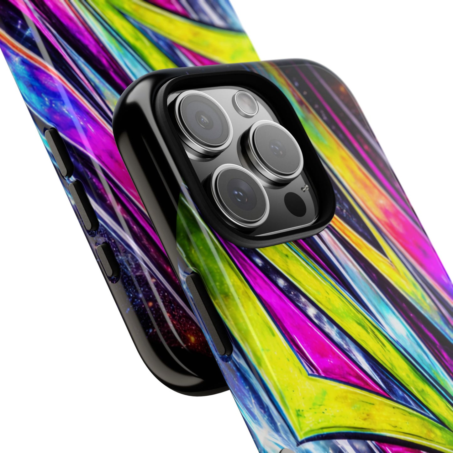Neon Graffiti Phone Case | Tough Case, Vivid Abstract Street Art