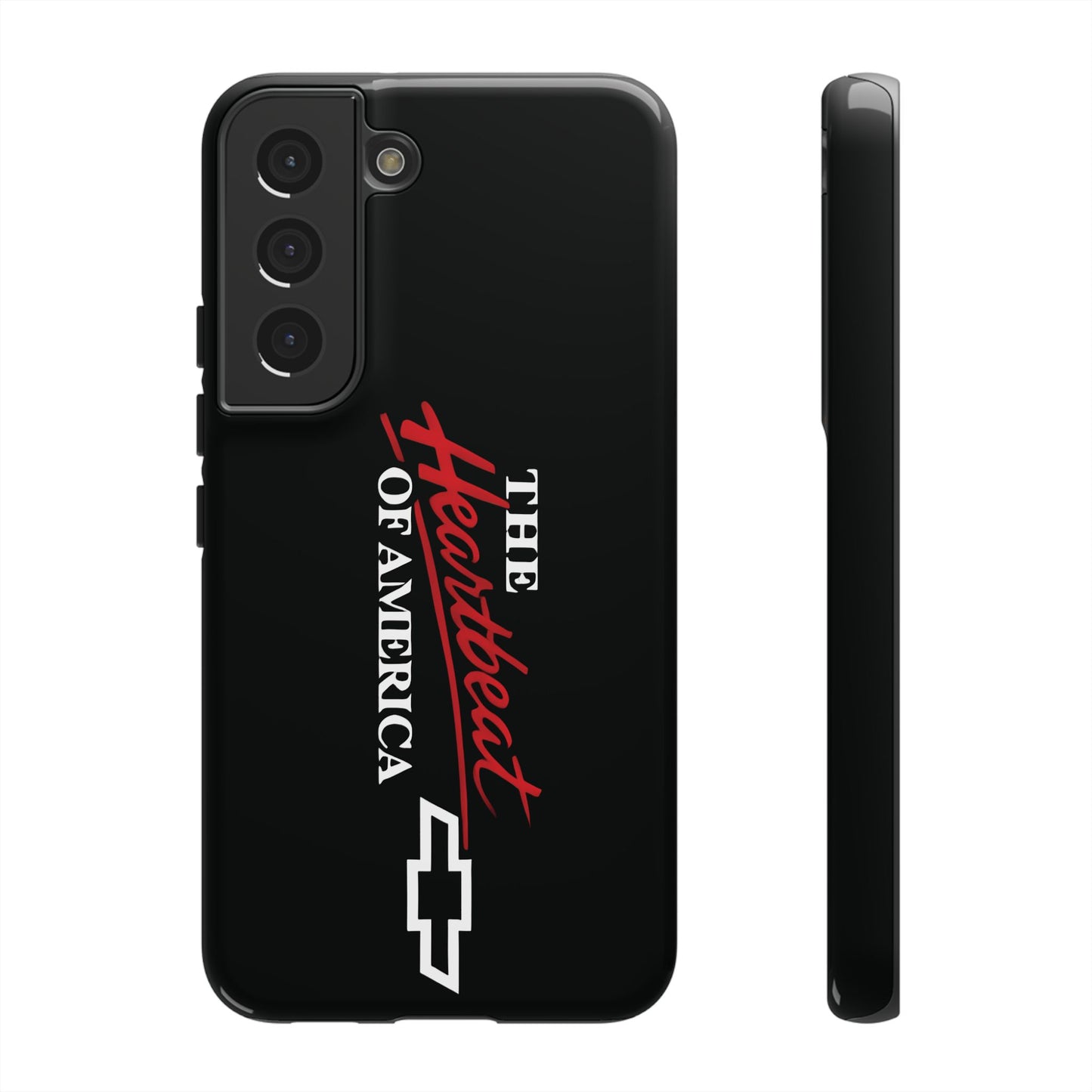 Chevy Phone Case, Tough Cases for Car Lovers, Vintage Style Cover, Heartbeat