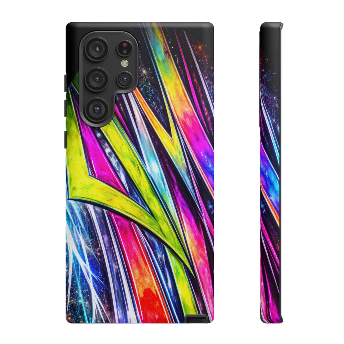 Neon Graffiti Phone Case | Tough Case, Vivid Abstract Street Art