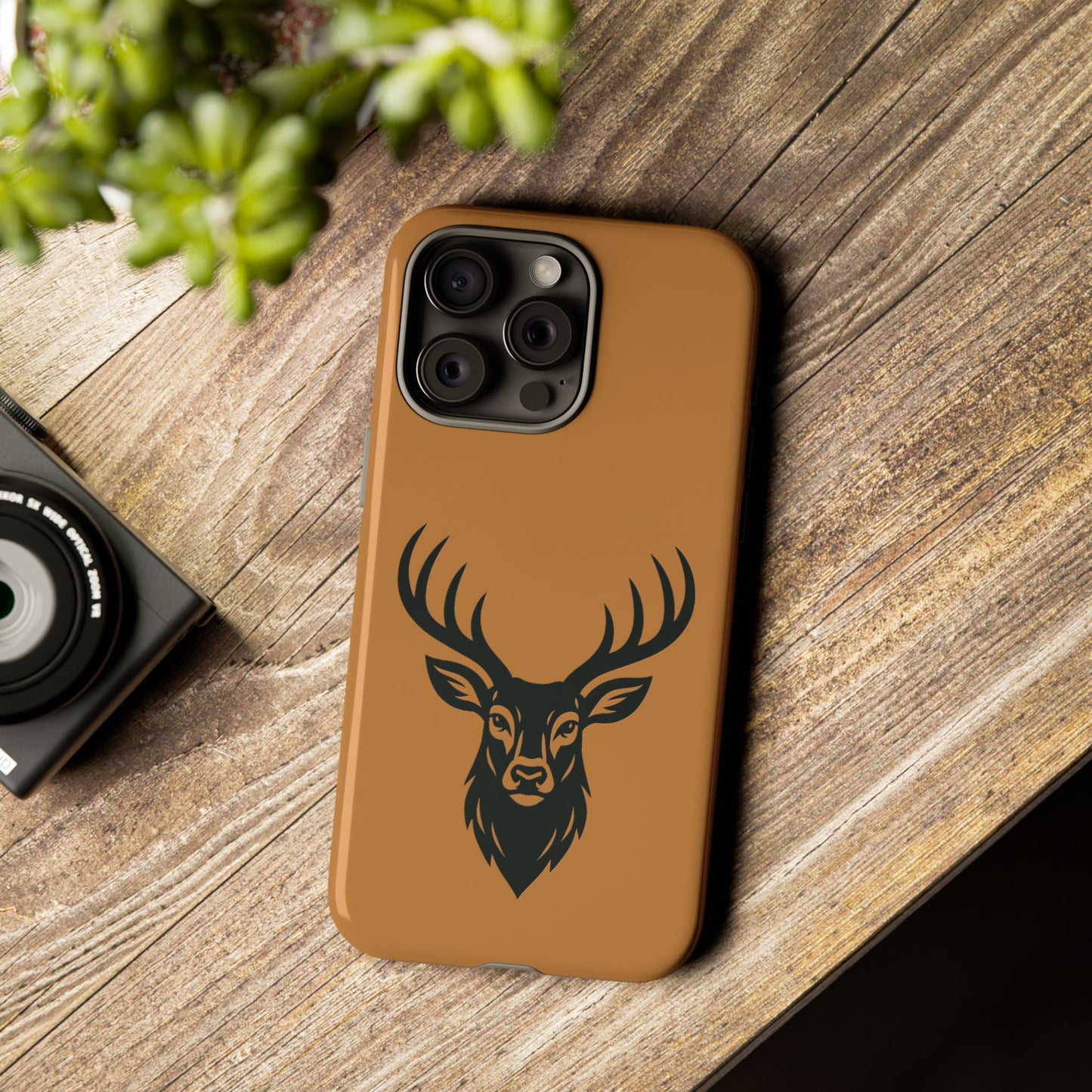 Phone Cases, Deer Buck with Antlers Wildlife Nature Design, Animal Lover Gift,