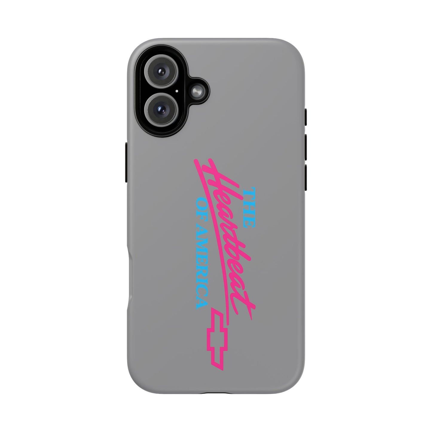 Silver “The Heartbeat of America” Retro Chevy Logo, Slim Protective Cover