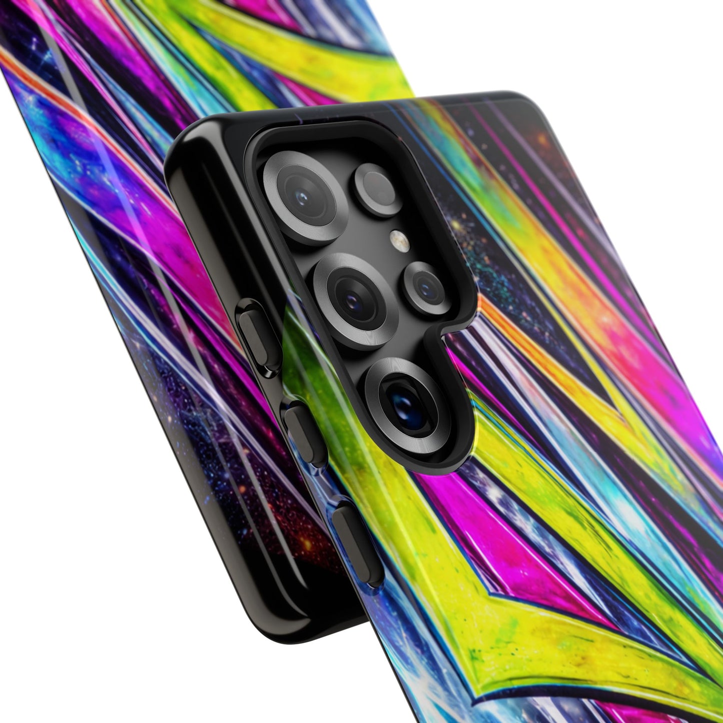 Neon Graffiti Phone Case | Tough Case, Vivid Abstract Street Art