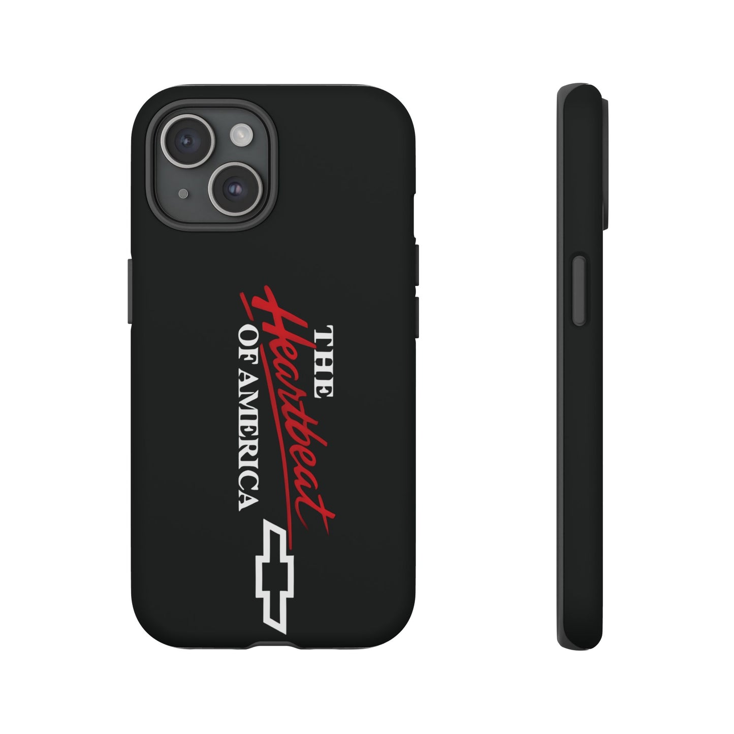 Chevy Phone Case, Tough Cases for Car Lovers, Vintage Style Cover, Heartbeat