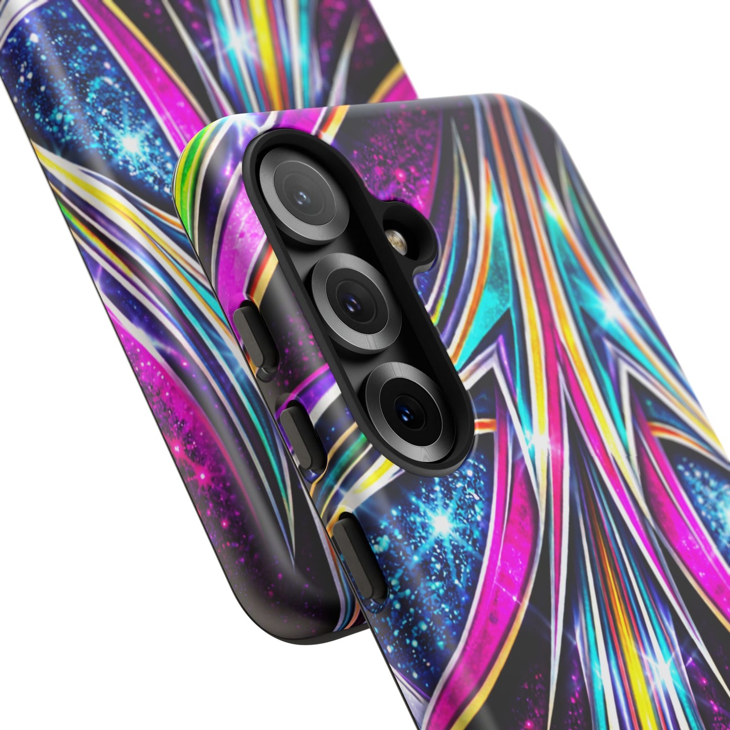 Custom Lowrider Pinstripe Swirl Tough Phone Case – Impact Resistant