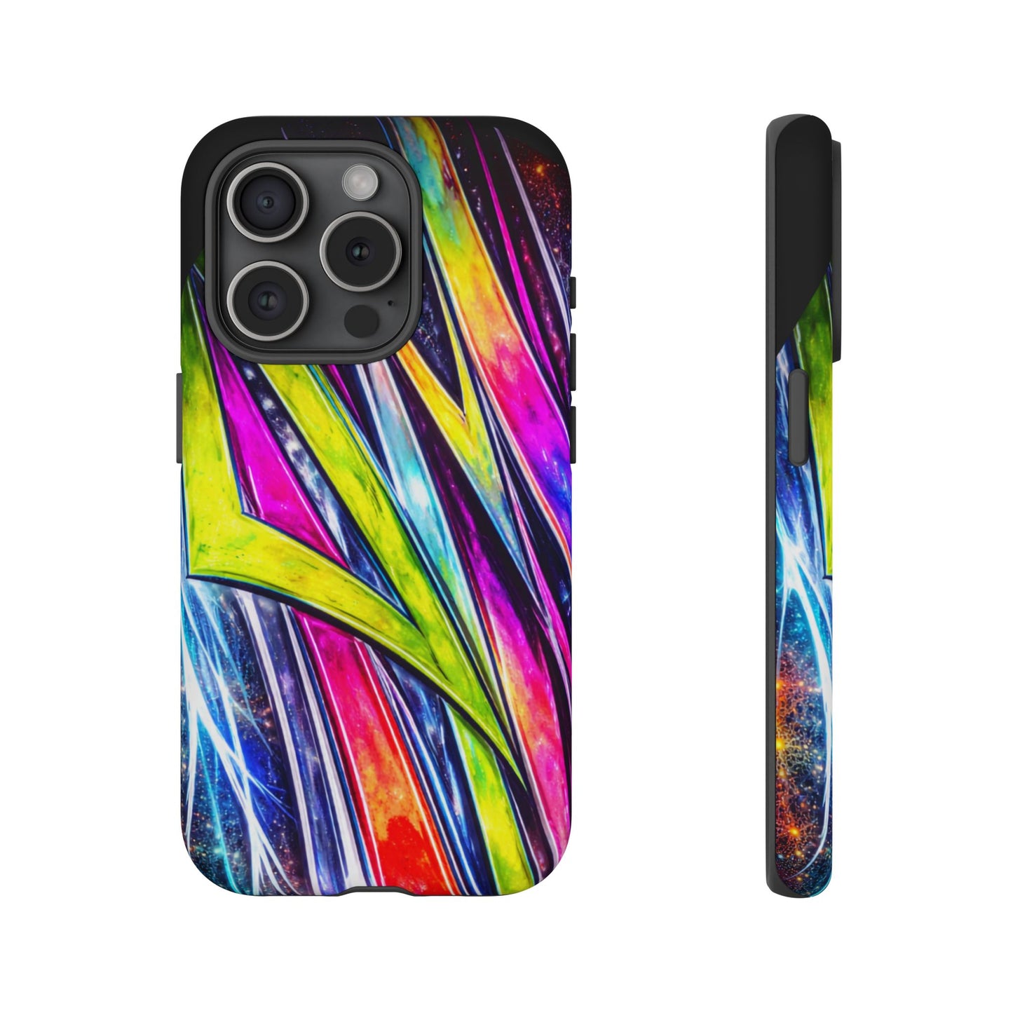 Neon Graffiti Phone Case | Tough Case, Vivid Abstract Street Art