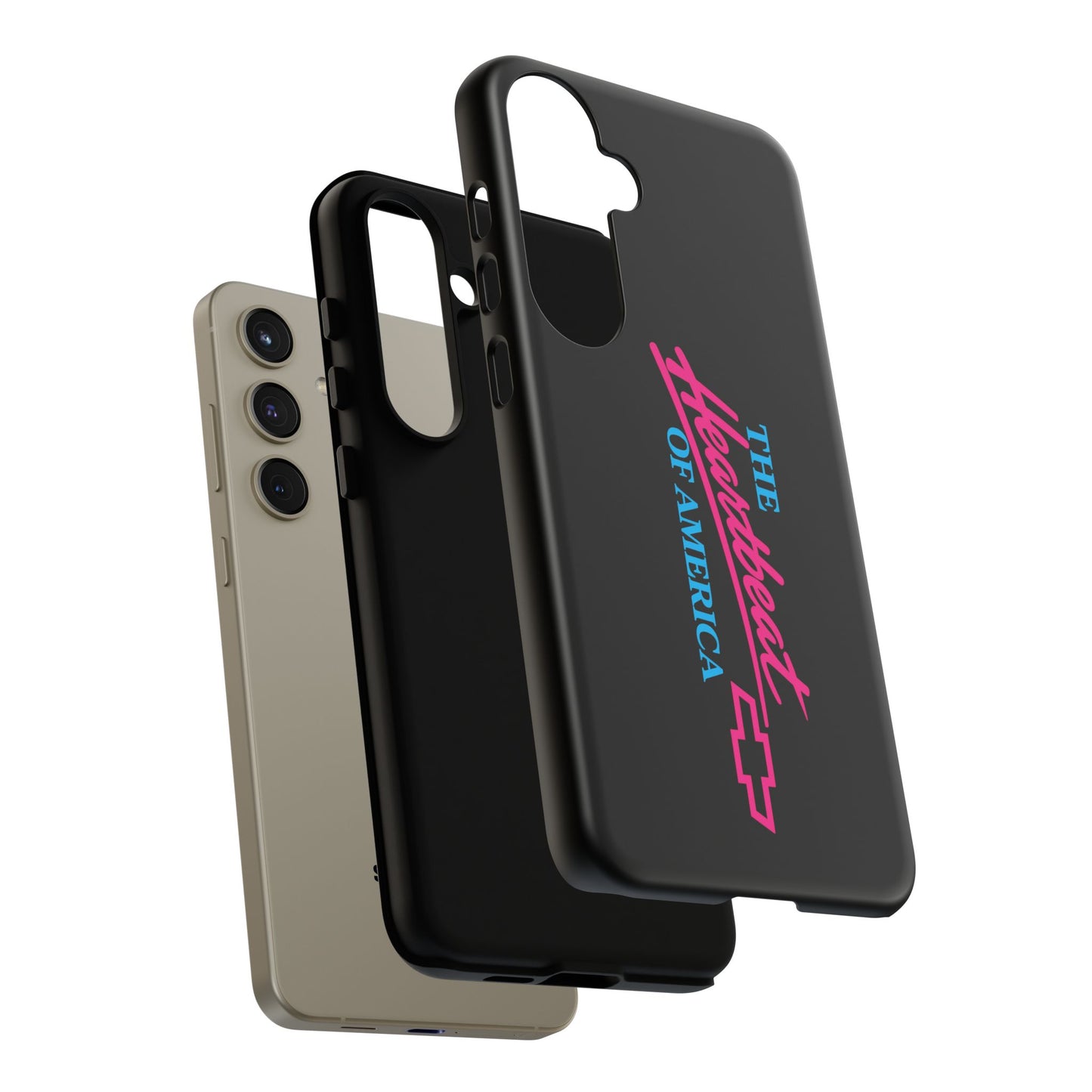 Phone Case — “The Heartbeat of America” Retro Chevy Logo, Slim Protective Cover