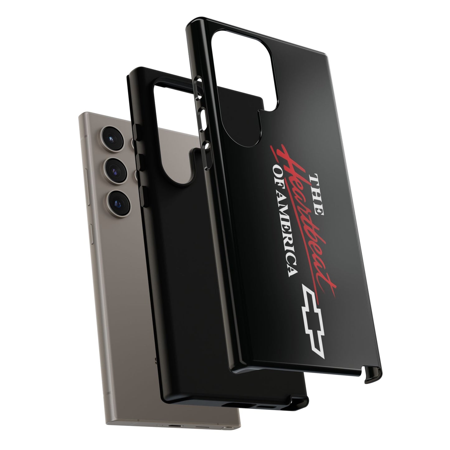 Chevy Phone Case, Tough Cases for Car Lovers, Vintage Style Cover, Heartbeat