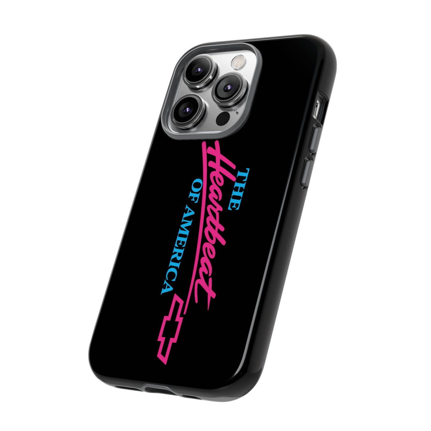Phone Case — “The Heartbeat of America” Retro Chevy Logo, Slim Protective Cover
