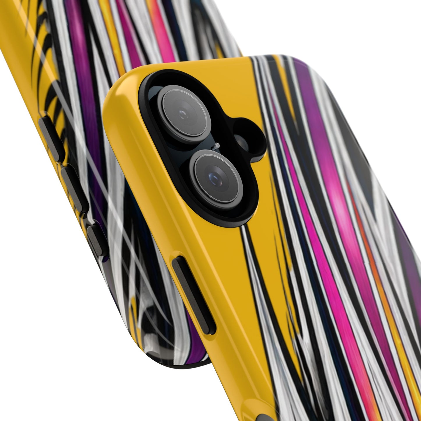 Yellow Abstract Stripes Phone Case | Tough Protective Phone Case