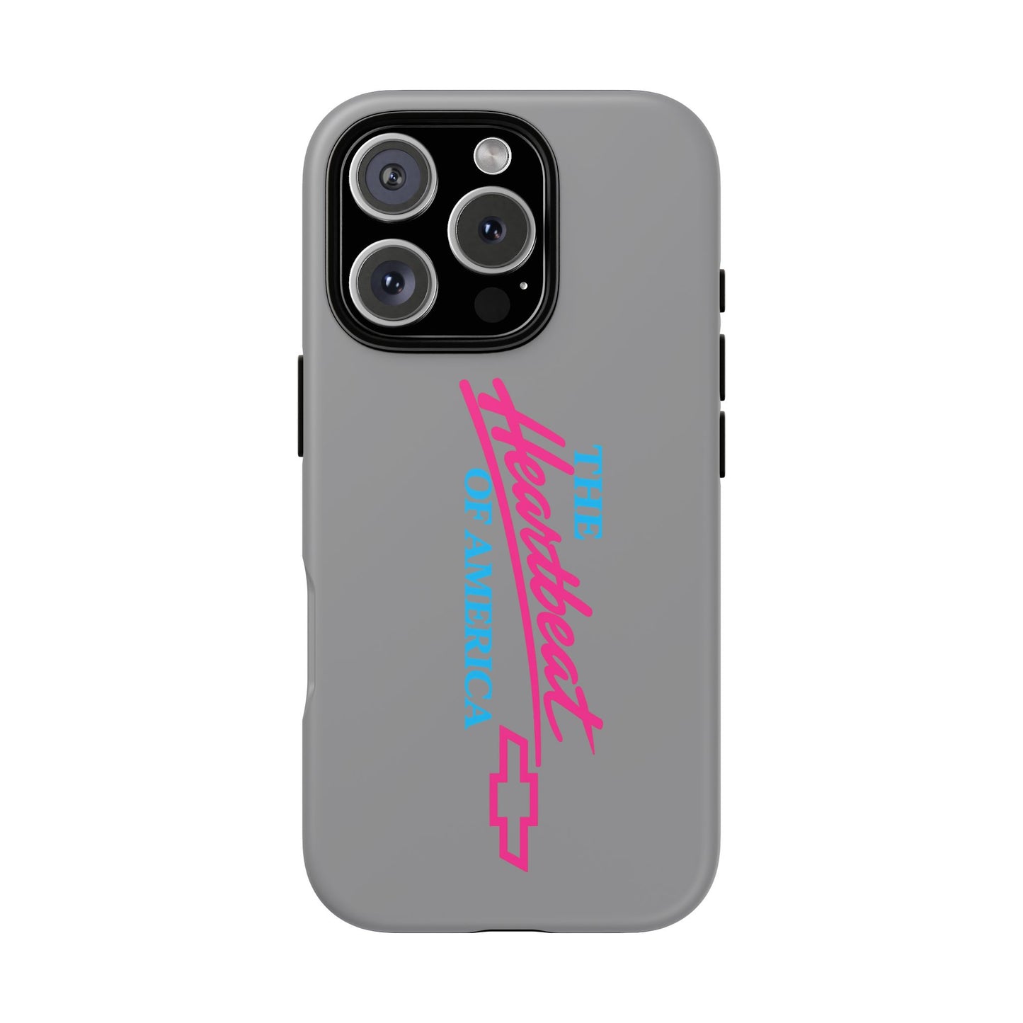 Silver “The Heartbeat of America” Retro Chevy Logo, Slim Protective Cover