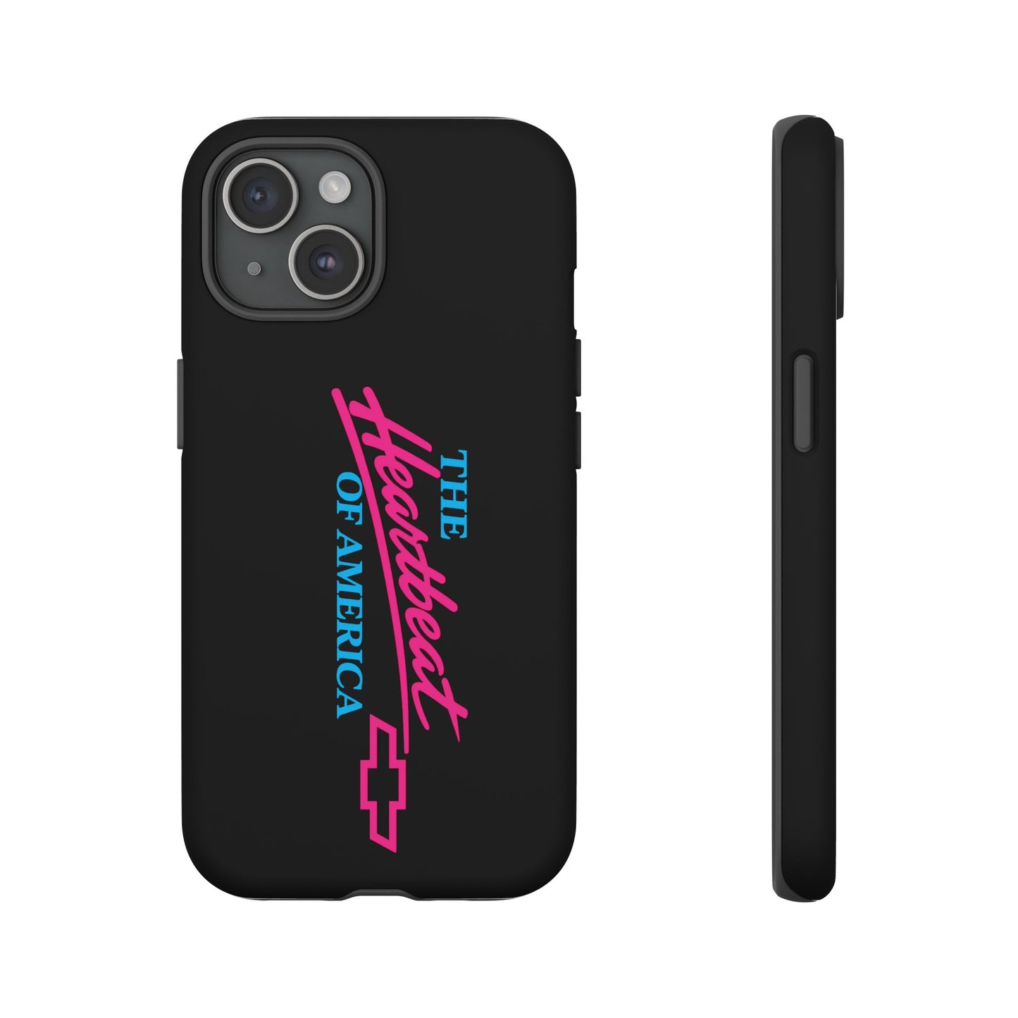 Phone Case — “The Heartbeat of America” Retro Chevy Logo, Slim Protective Cover