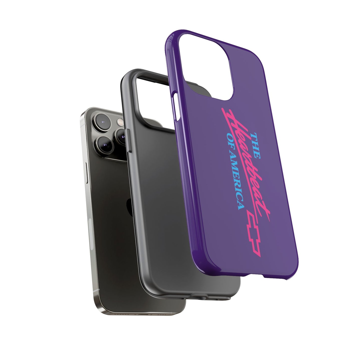 Purple  “The Heartbeat of America” Retro Chevy Logo, Slim Protective Cover