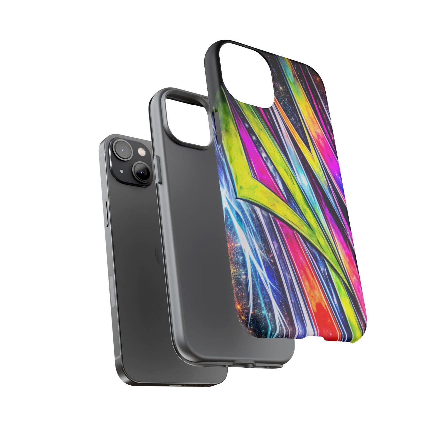 Neon Graffiti Phone Case | Tough Case, Vivid Abstract Street Art