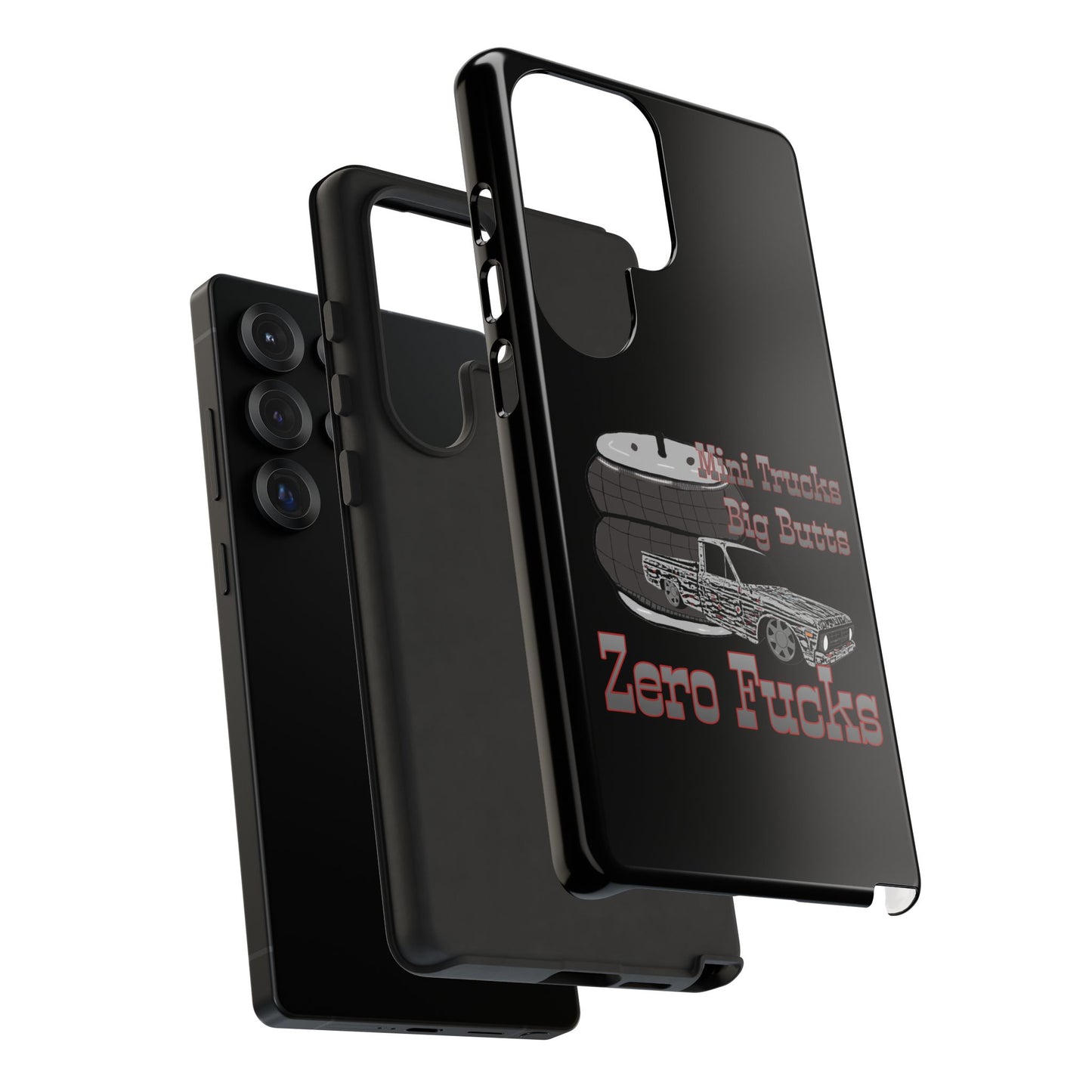 Funny Phone Case - Mini Trucks Big Butts Zero F@cks, Gift for Truck Lovers, Car