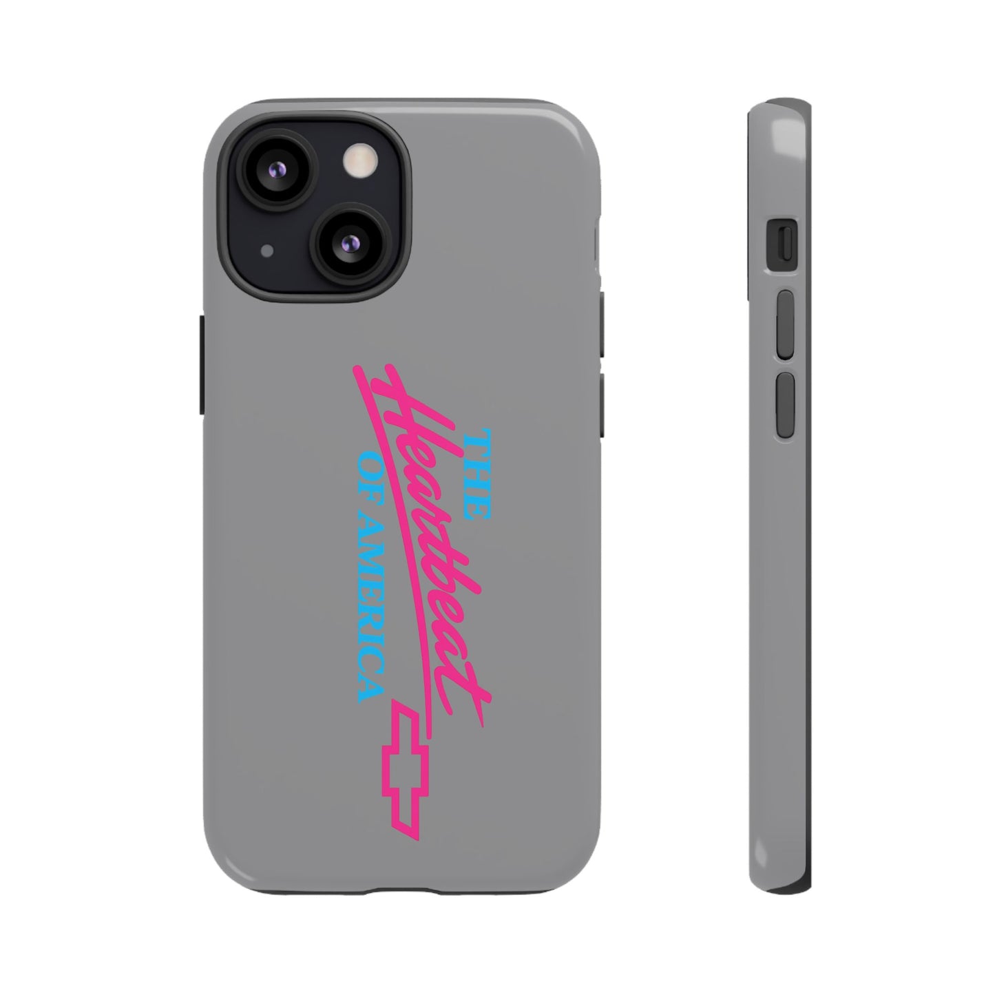 Silver “The Heartbeat of America” Retro Chevy Logo, Slim Protective Cover