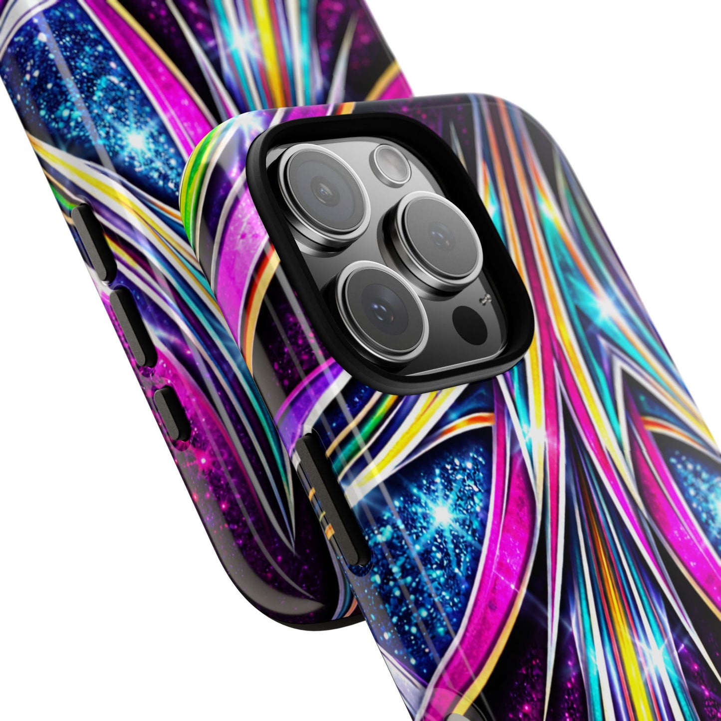 Custom Lowrider Pinstripe Swirl Tough Phone Case – Impact Resistant