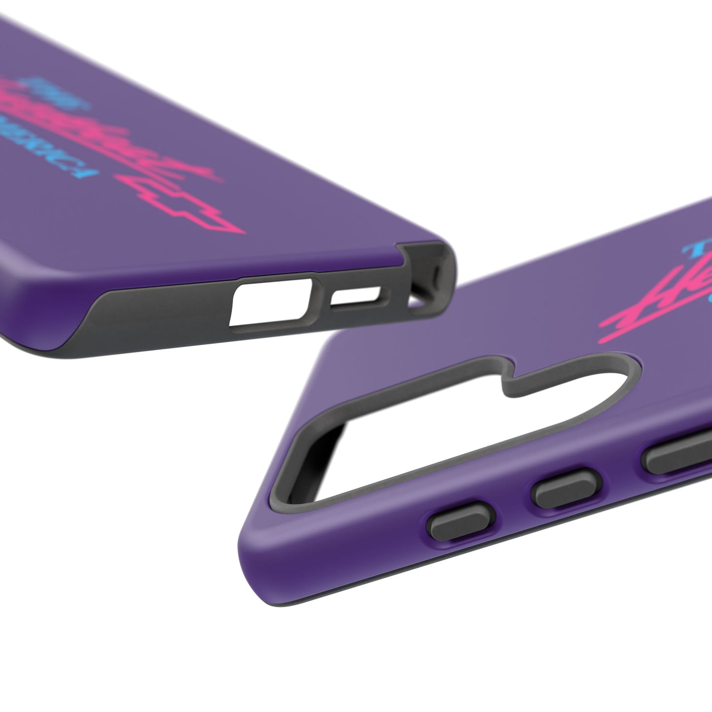 Purple  “The Heartbeat of America” Retro Chevy Logo, Slim Protective Cover