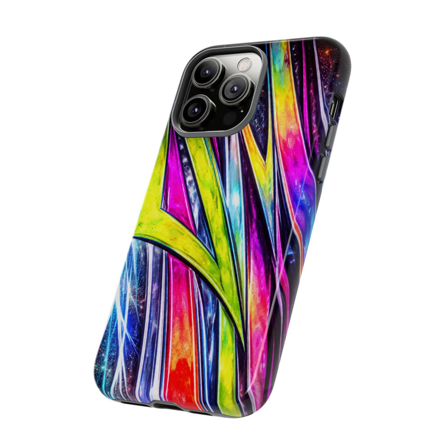 Neon Graffiti Phone Case | Tough Case, Vivid Abstract Street Art