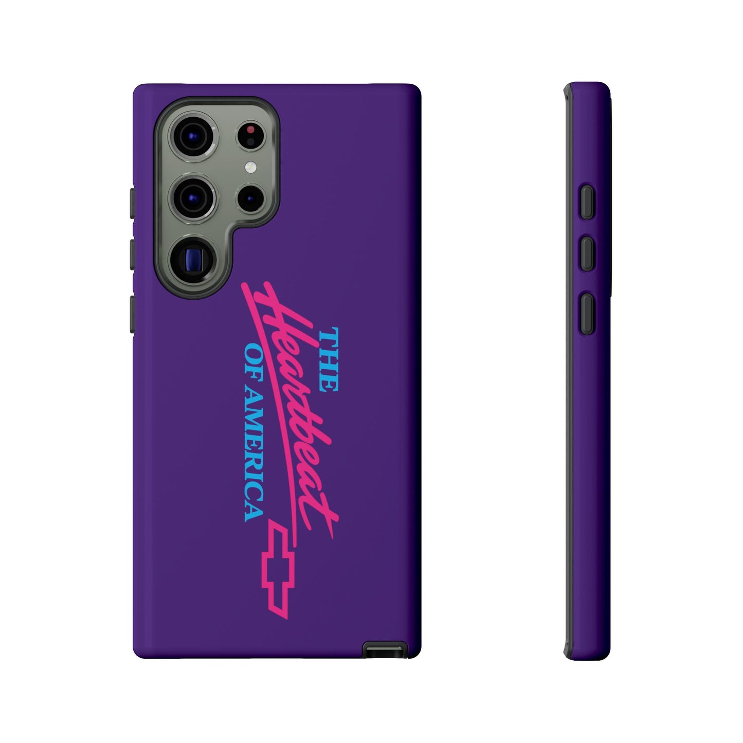 Purple  “The Heartbeat of America” Retro Chevy Logo, Slim Protective Cover