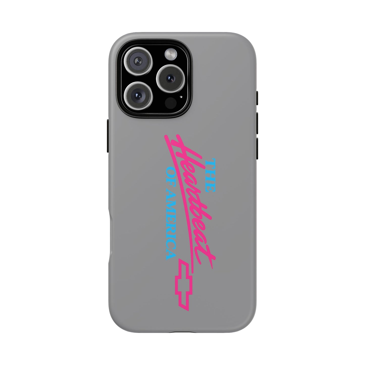 Silver “The Heartbeat of America” Retro Chevy Logo, Slim Protective Cover