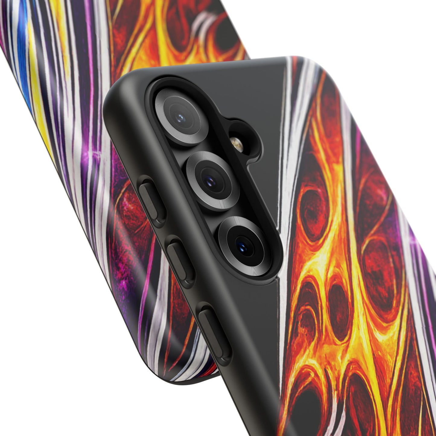 Flaming Abstract Stripes Tough Case | Colorful Phone Cover