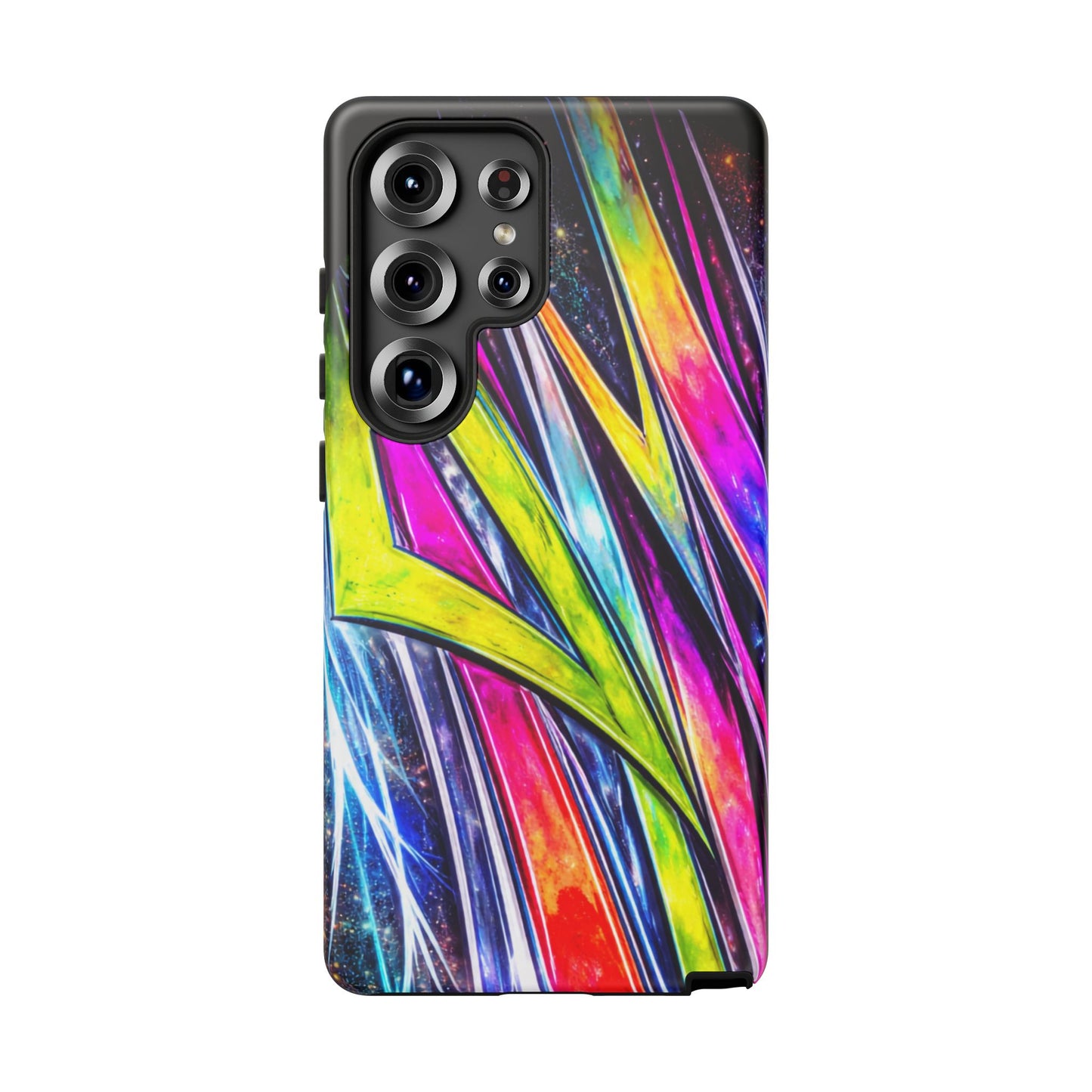 Neon Graffiti Phone Case | Tough Case, Vivid Abstract Street Art