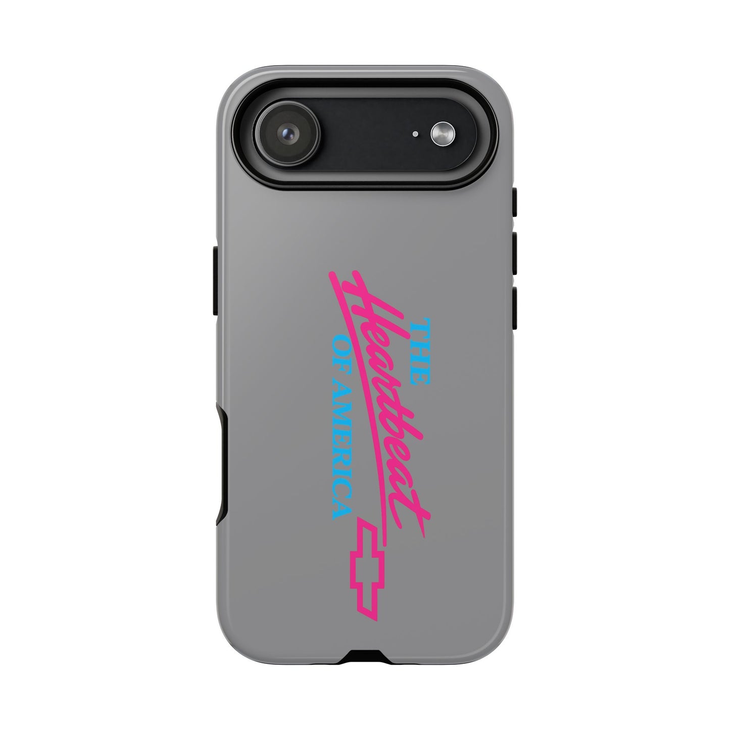 Silver “The Heartbeat of America” Retro Chevy Logo, Slim Protective Cover