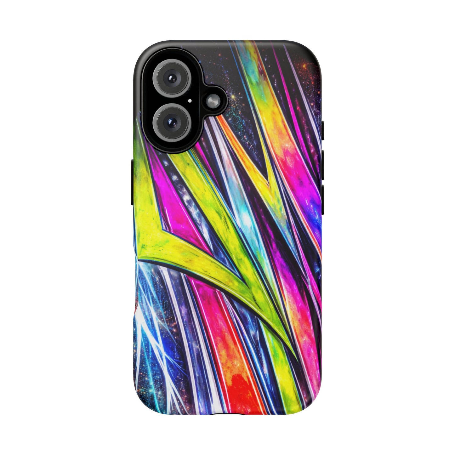 Neon Graffiti Phone Case | Tough Case, Vivid Abstract Street Art