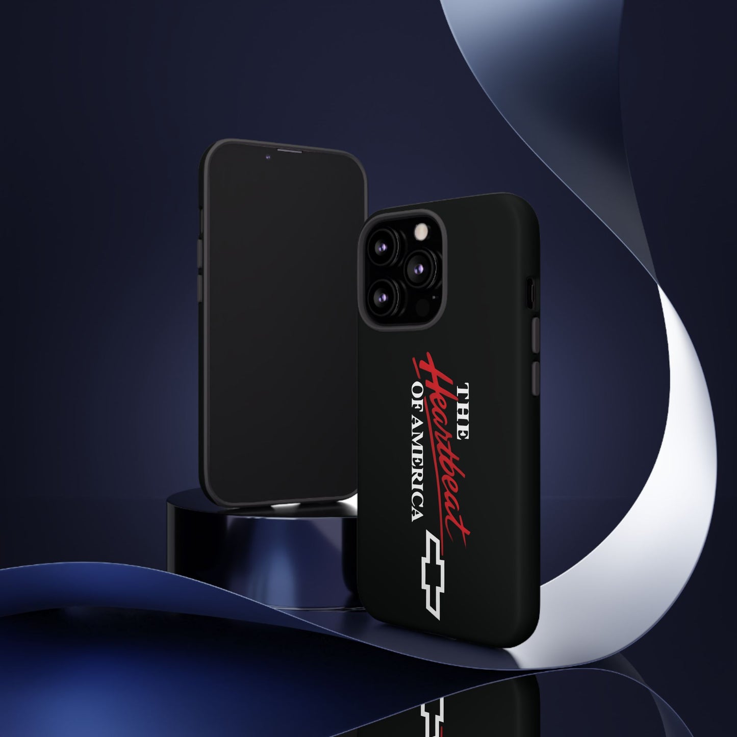 Chevy Phone Case, Tough Cases for Car Lovers, Vintage Style Cover, Heartbeat