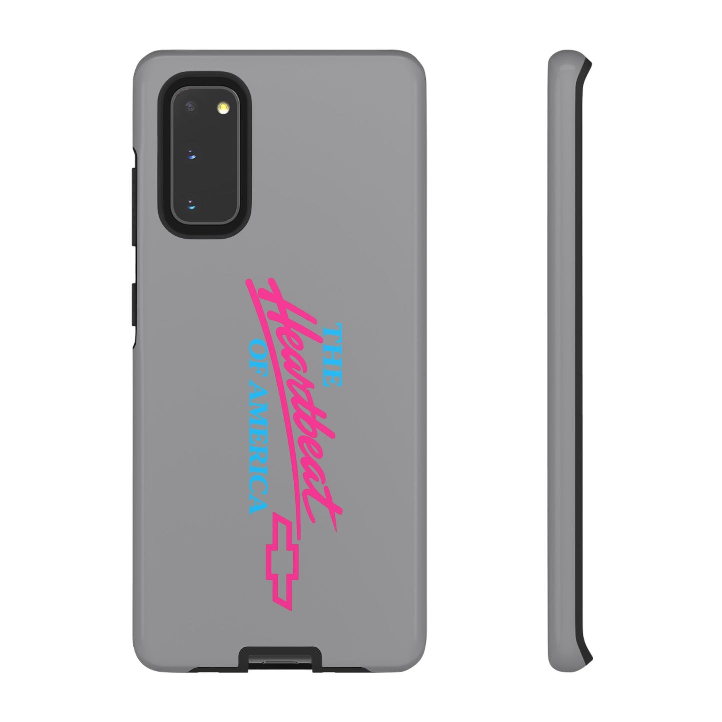 Silver “The Heartbeat of America” Retro Chevy Logo, Slim Protective Cover