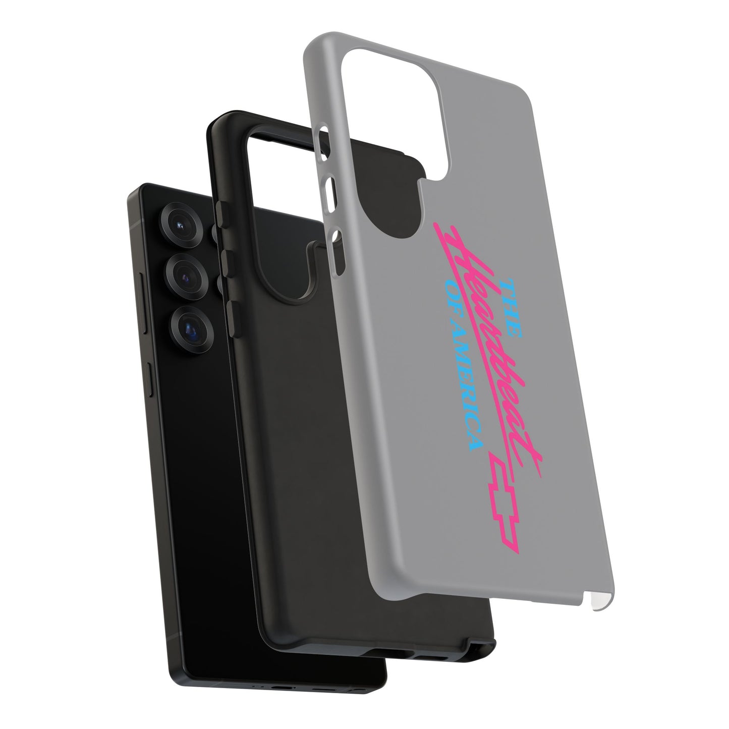 Silver “The Heartbeat of America” Retro Chevy Logo, Slim Protective Cover