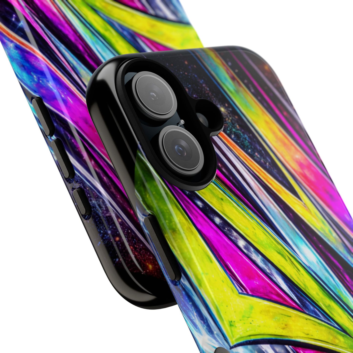 Neon Graffiti Phone Case | Tough Case, Vivid Abstract Street Art