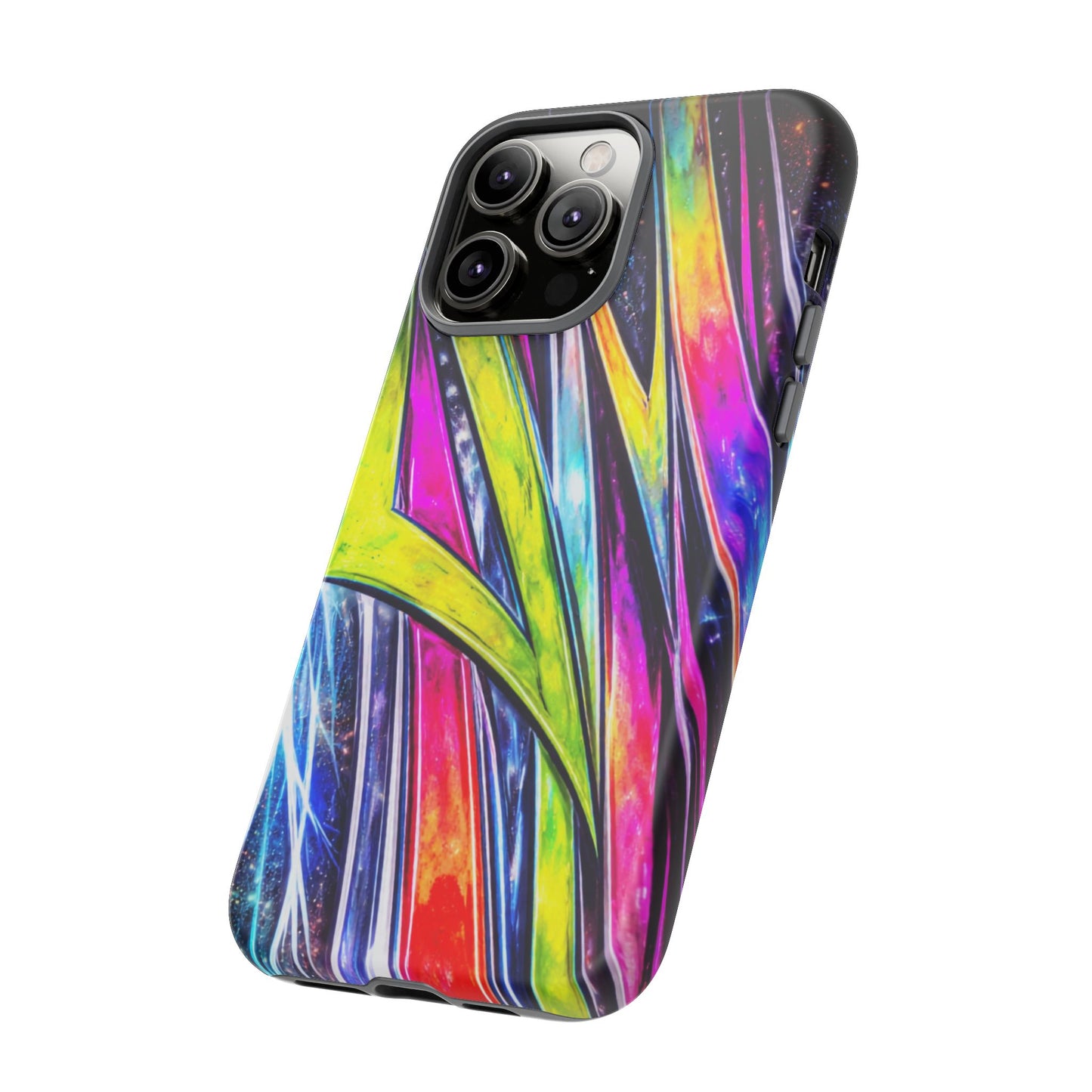 Neon Graffiti Phone Case | Tough Case, Vivid Abstract Street Art