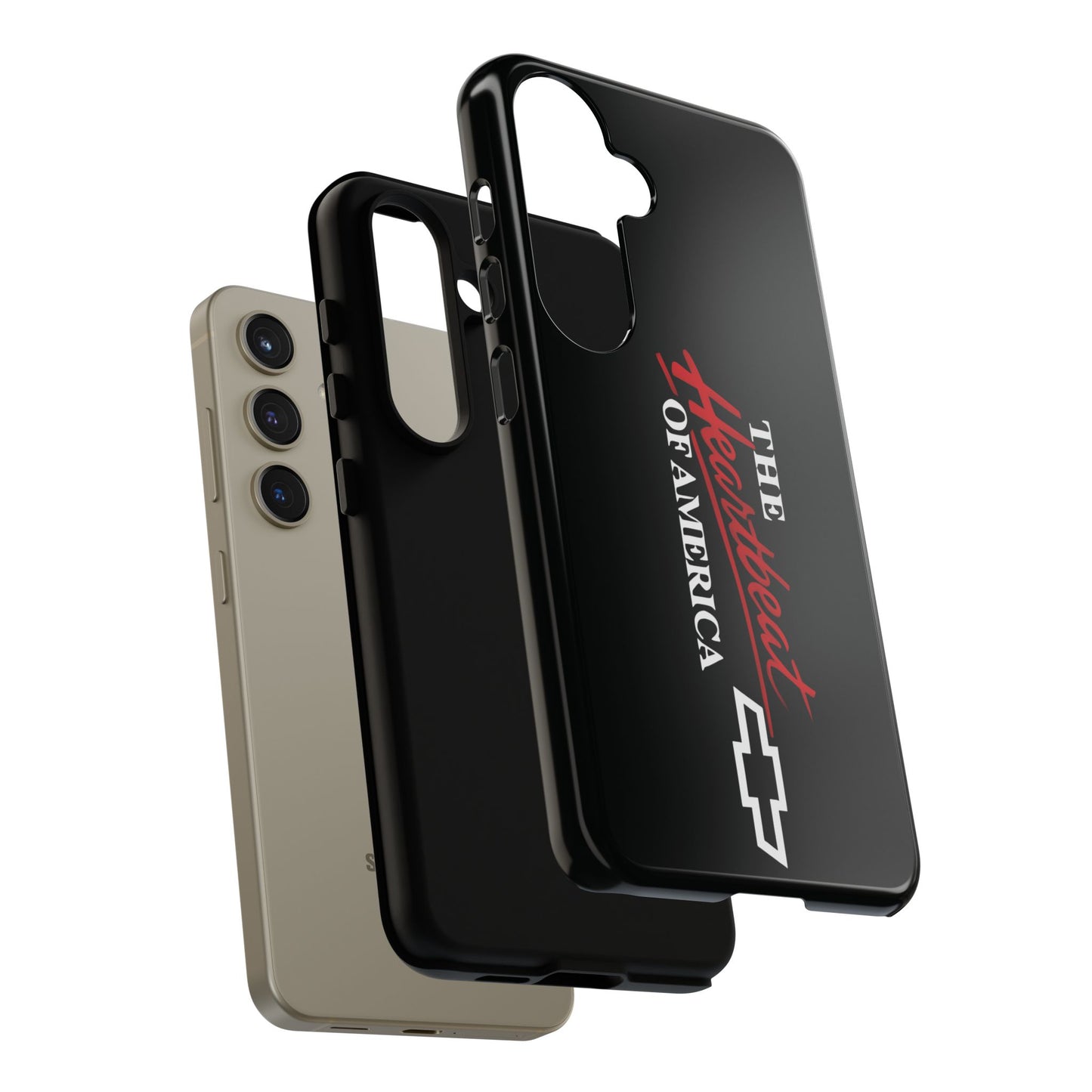Chevy Phone Case, Tough Cases for Car Lovers, Vintage Style Cover, Heartbeat