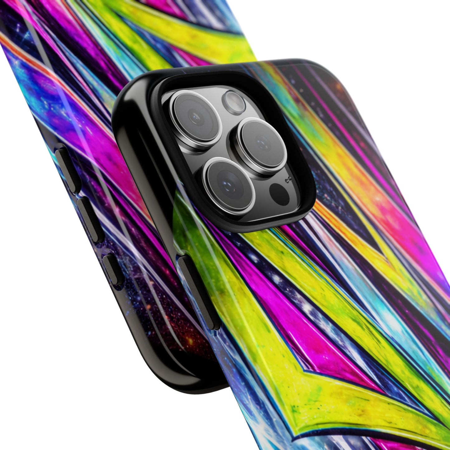 Neon Graffiti Phone Case | Tough Case, Vivid Abstract Street Art