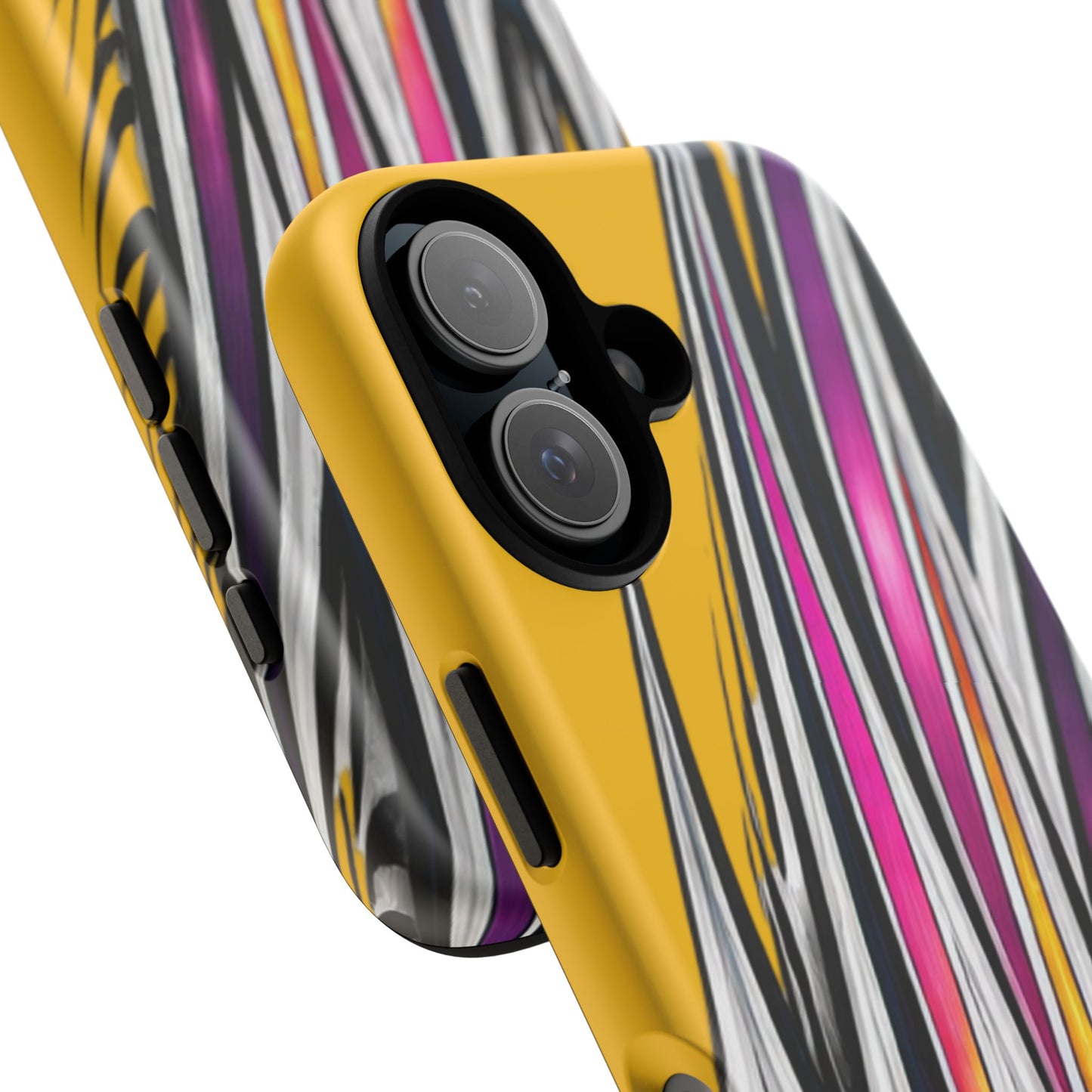 Yellow Abstract Stripes Phone Case | Tough Protective Phone Case