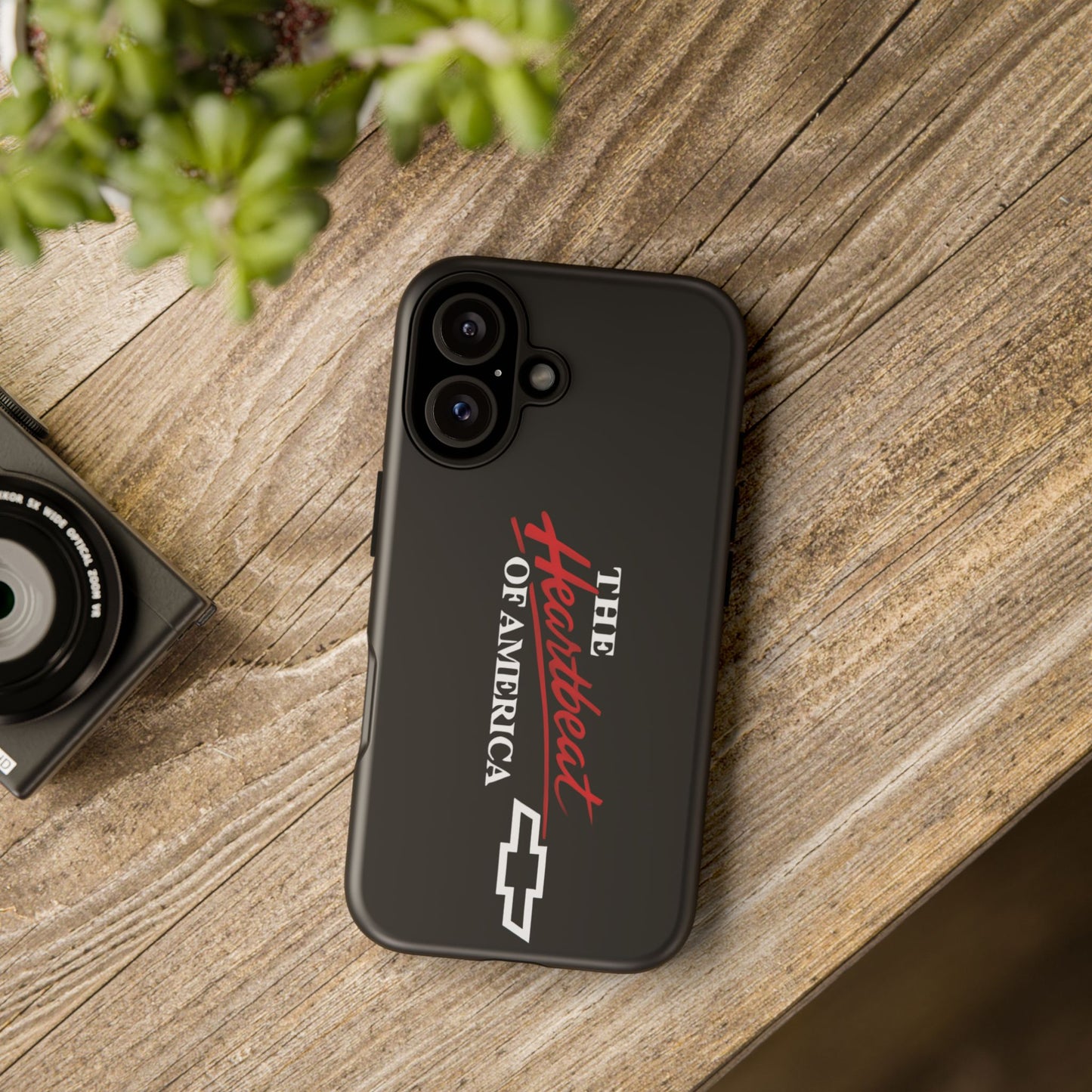 Chevy Phone Case, Tough Cases for Car Lovers, Vintage Style Cover, Heartbeat