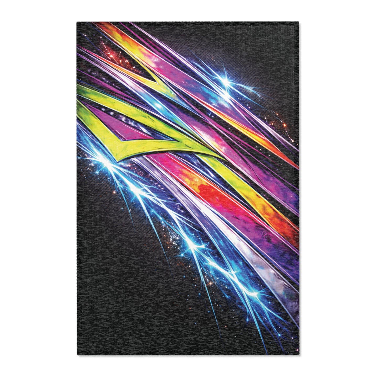 Galaxy Mini Truck Area Rug — Retro Minitruck Graphic Rug for Man Cave, Office & Art Studio