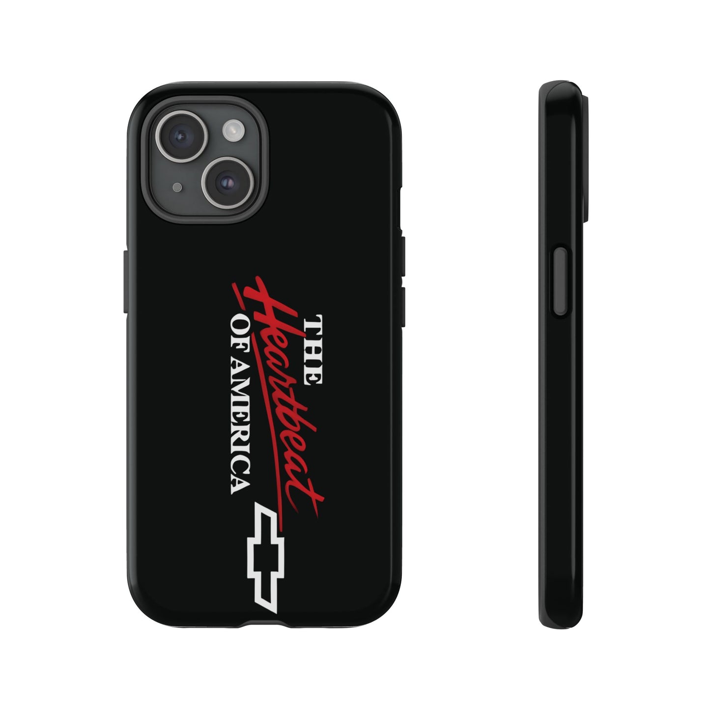 Chevy Phone Case, Tough Cases for Car Lovers, Vintage Style Cover, Heartbeat